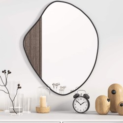 Miroir mural Noir 60x50 cm 