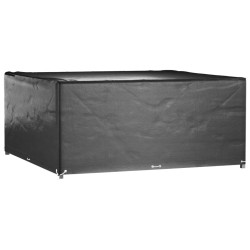 Housses de salon de jardin 2 pcs 16 œillets 250x250x90 cm carré 