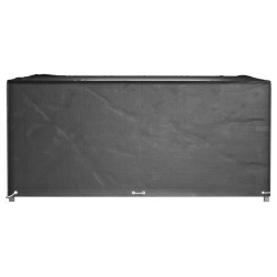 Housses de salon de jardin 2 pcs 16 œillets 250x250x90 cm carré 
