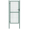 Portail de clôture acier 100x200 cm vert 