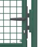 Portail de clôture acier 100x200 cm vert 