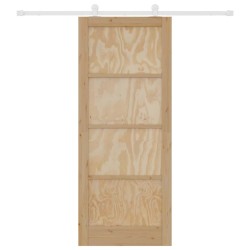 Porte coulissante 'ORKDAL'avec quincaillerie en bois massif de pin 
