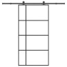 Porte coulissante et kit de quincaillerie 102,5x205cm Verre ESG 