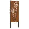 Panneau décoratif de jardin Rouillé 50 x 140 cm 