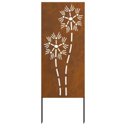 Panneau décoratif de jardin Rouillé 50 x 140 cm 