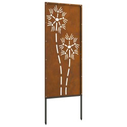 Panneau décoratif de jardin Rouillé 50 x 140 cm 