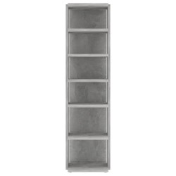 Armoire à chaussures Gris béton 27,5x27x102cm Bois d'ingénierie 