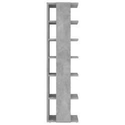 Armoire à chaussures Gris béton 27,5x27x102cm Bois d'ingénierie 