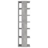 Armoire à chaussures Gris béton 27,5x27x102cm Bois d'ingénierie 