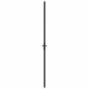 Porte intérieure 76x201,5 cm Noir Verre ESG et aluminium 