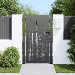Porte de Jardin Autre Noir 105 x 175 cm Acier peint par poudre 
