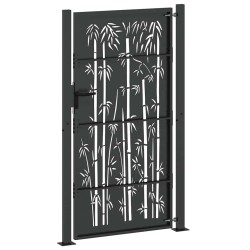 Porte de Jardin Autre Noir 105 x 175 cm Acier peint par poudre 