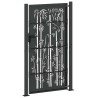 Porte de Jardin Autre Noir 105 x 175 cm Acier peint par poudre 