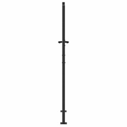 Porte de Jardin Autre Noir 105 x 175 cm Acier peint par poudre 