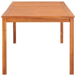 Table de jardin 215x90x74 cm Bois d'acacia massif 