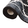 Tapis lavable noir et blanc 160x230 cm antidérapant 
