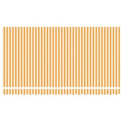 Auvent Rétractable Jaune et blanc 350x200 cm 