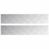 Plaques en Aluminium à Carreaux 2 pcs Antidérapant 100x20 cm 