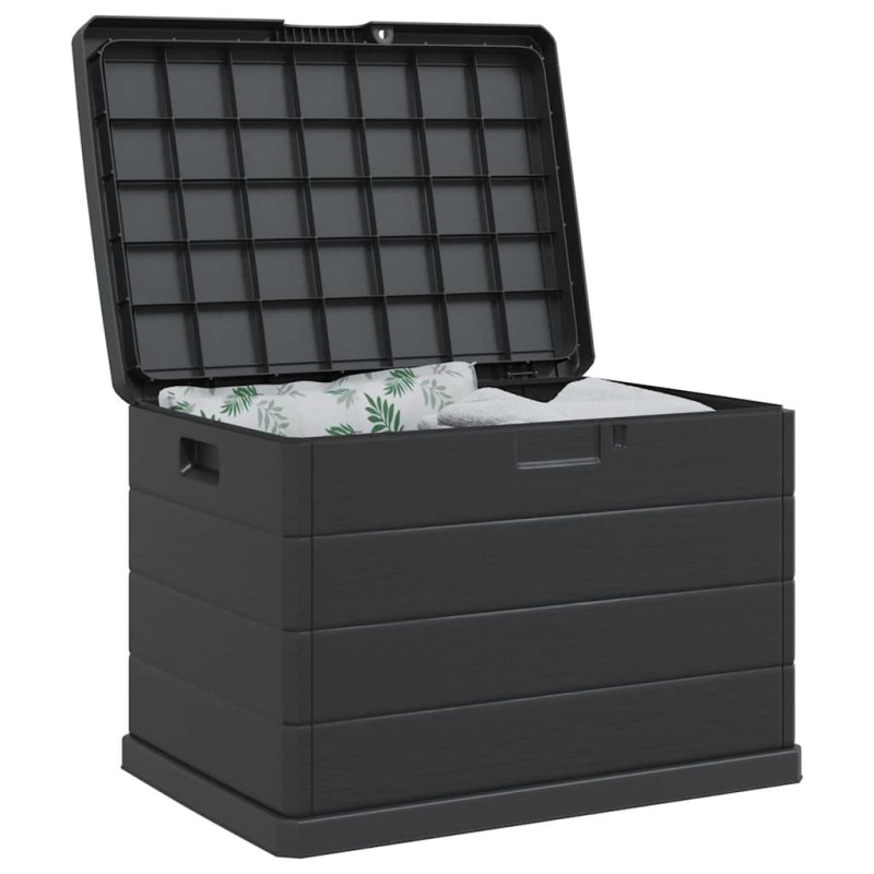 Boîte de jardin - Anthracite, 77,5 x 54,5 x 53 cm, Plastique, 170 L 