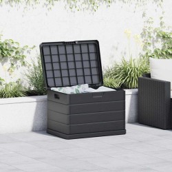 Boîte de jardin - Anthracite, 77,5 x 54,5 x 53 cm, Plastique, 170 L 