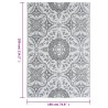 Tapis d'extérieur ARAKIL Gris clair 190x290 cm PP 