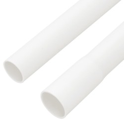 Goulottes de câble avec pinces Ø20 mm 10 m PVC 