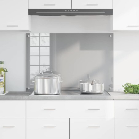 Éclairage pour cuisine Gris clair 90x60x0,6 cm en verre trempé 