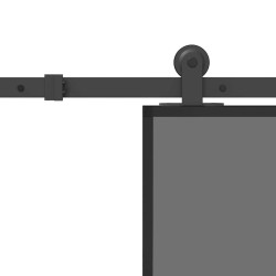 Porte coulissante kit de quincaillerie trempé verre aluminium 