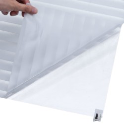 Film pour fenêtre dépoli motif à rayures 60x500 cm PVC 