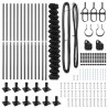 Jeu de Poteaux de Clôture Argent 25 x 1.5 m Acier galvanisé 
