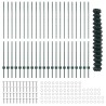 Set de Clôture de Jardin Set de 2 Vert Métal 25x1,5 m Durable 