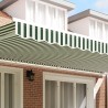 Auvent pour Cadre de 6 m en Vert et Blanc 5.8 x 0.2 m 