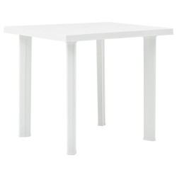 Table de jardin Blanc 80x75x72 cm Plastique 