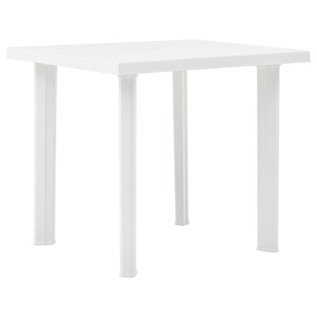 Table de jardin Blanc 80x75x72 cm Plastique 