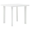 Table de jardin Blanc 80x75x72 cm Plastique 