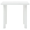 Table de jardin Blanc 80x75x72 cm Plastique 