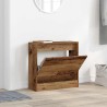 Cabinet à chaussures en vieux bois 60x21x57 cm en bois technique 