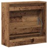 Cabinet à chaussures en vieux bois 60x21x57 cm en bois technique 