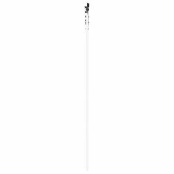 Porte coulissante avec quincaillerie blanche 83 x 232 cm en bois massif de pin 