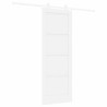 Porte coulissante avec kit de quincaillerie 'ORKDAL'Blanc en pin massif 