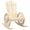 Chaises à bascule Adirondack lot de 2 bois de sapin massif 