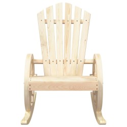 Chaises à bascule Adirondack lot de 2 bois de sapin massif 