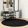 Tapis OVIEDO à poils courts noir Ø 160 cm 