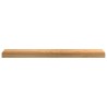 Appuis de fenêtre 2 pcs marron clair bois de chêne massif 
