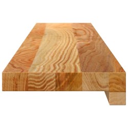 Appuis de fenêtre 2 pcs marron clair bois de chêne massif 