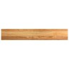 Appuis de fenêtre 2 pcs marron clair bois de chêne massif 