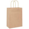 Sacs en papier 50 pcs avec poignées marron 21x11x28 cm 