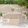 Table de jardin 100x50x75 cm bois massif de pin 