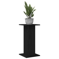 Supports de haut-parleur - 2 pcs, chêne noir, 30 x 30 x 60 cm, en bois d’ingénierie. 