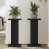 Supports de haut-parleur - 2 pcs, chêne noir, 30 x 30 x 60 cm, en bois d’ingénierie. 